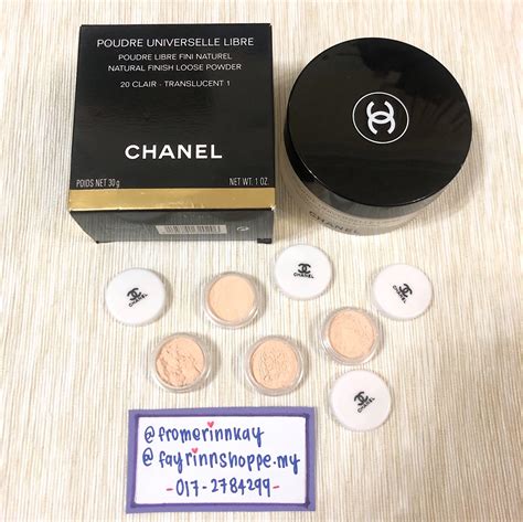 chanel loose powder 20 clair|Chanel loose powder translucent.